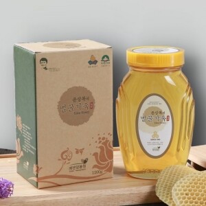 에덴양봉원 가정용 꿀 1.2kg (유리병)