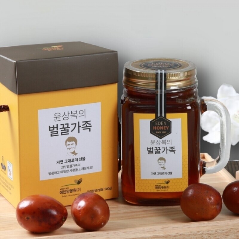 횡성몰,에덴양봉원 가정용 유리컵 꿀 500g (유리컵)